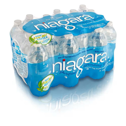 Case of bottled water